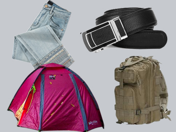 露營(yíng)房、背包、帆布等